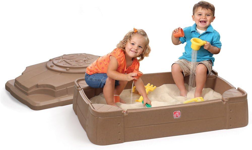 Amazon.co.jp STEP2 ステップ 2 SAND & WATER ｻﾝﾄﾞ＆ウォーター PLAY & STORE SANDBOX