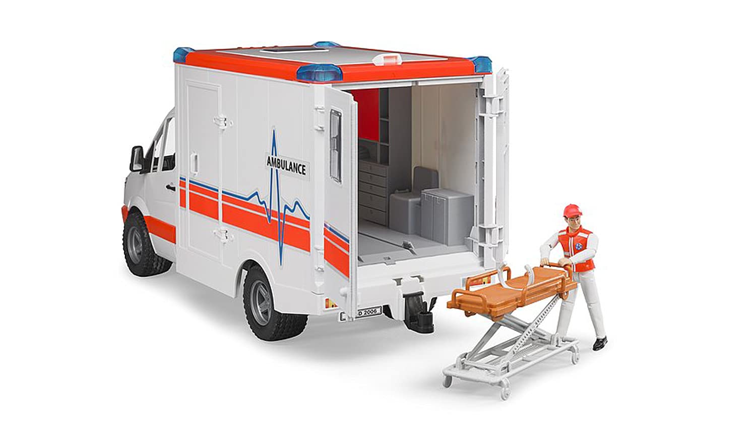 BRUDER - 02536 - Véhicule Ambulance MERCEDES BENZ Sprinter avec ambulancier