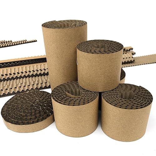 2Layer Corrugated cardboard strip (Pack of 10) DIY Creatively Handmade Essential Items (width:5cm(1.97 inches))