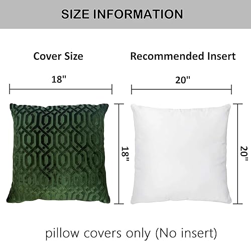 Miniatura 7 de Funda de almohada, 18 x 18 pulgadas, diseño geométrico marrón moderno, corte bordado, funda de almohada contemporánea de terciopelo de lujo, para