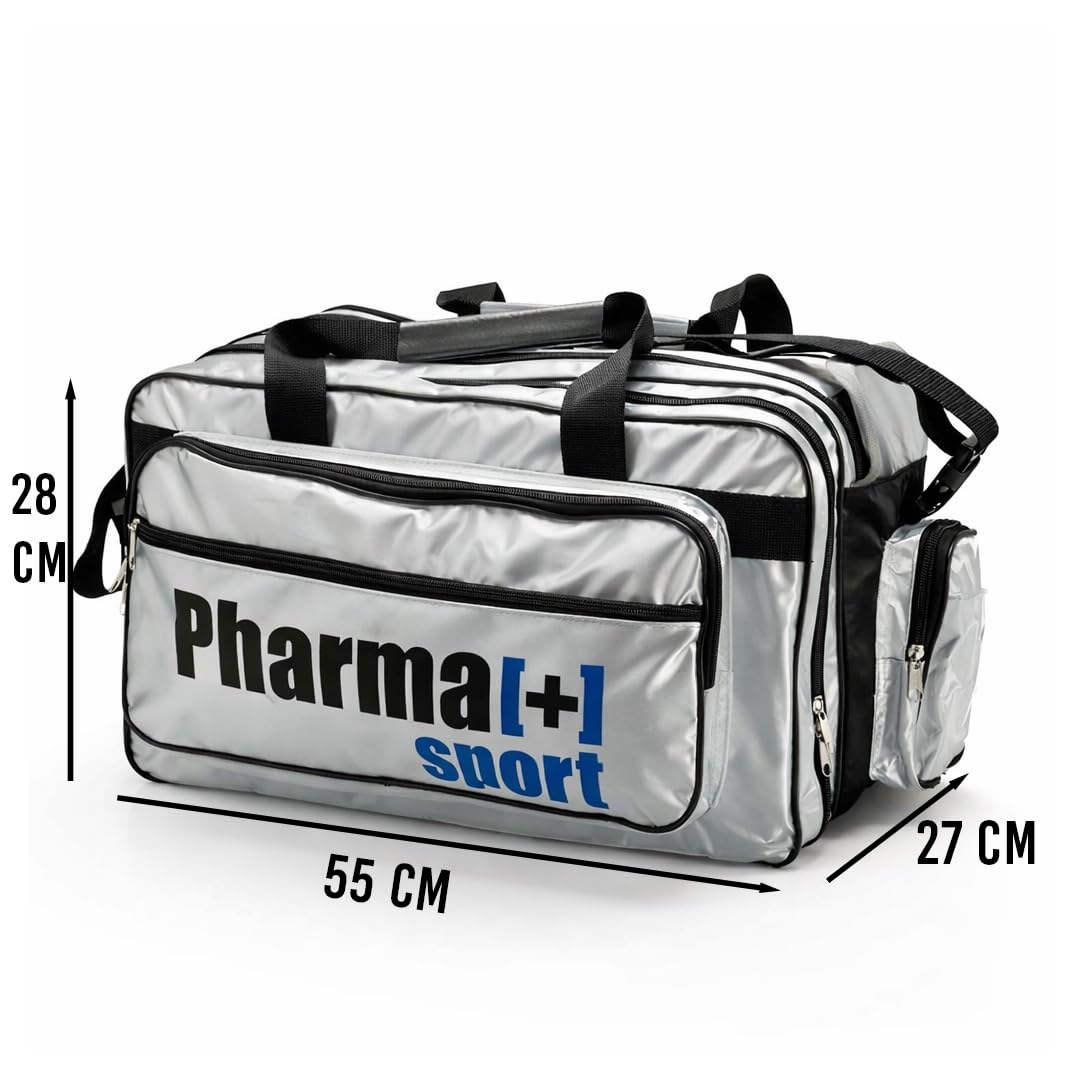 Kit Borsa Professional Sport Completa, ART.9304, Pronto Soccorso Avanzato per Calcio e Altri Sport, Grande Capacità, Nylon Resistente (Vuota)
