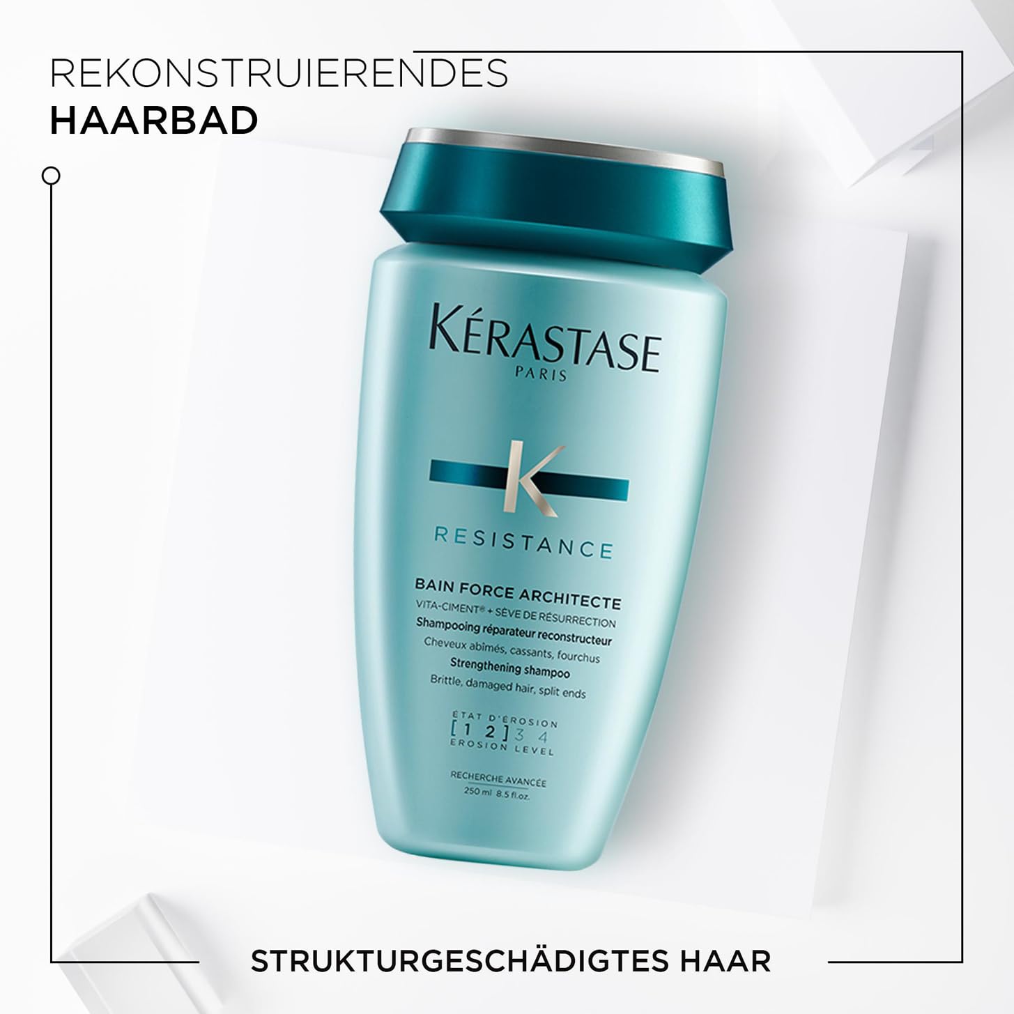 Kérastase, Résistance, Pflegeroutine mit Shampoo und Haarspülung, Für geschädigtes und strapaziertes Haar, Aufbauend und stärkend