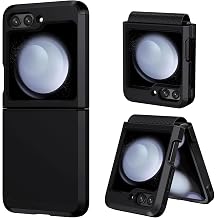 Samsung Galaxy Z Flip 5 Case, Galaxy Flip 5 Case with Hinge Protection Heavy Duty Shockproof Anti-Scratch Cover Protective Case for Samsung Z Flip 5 6.7 Inch Case, Black