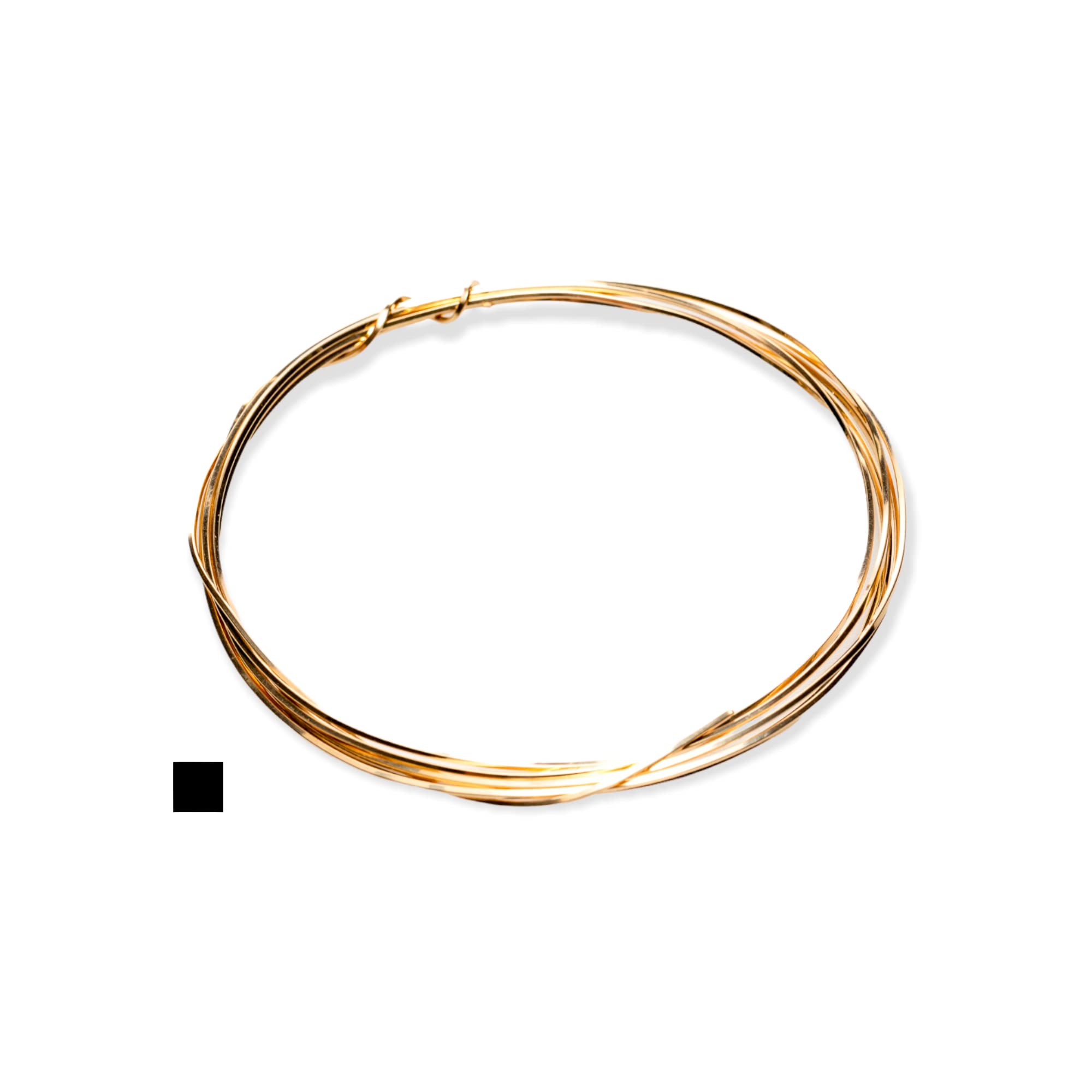 Alambre de calibre 20, relleno de oro amarillo 14/20, cuadrado, suave – 15 pies de Craft Wire