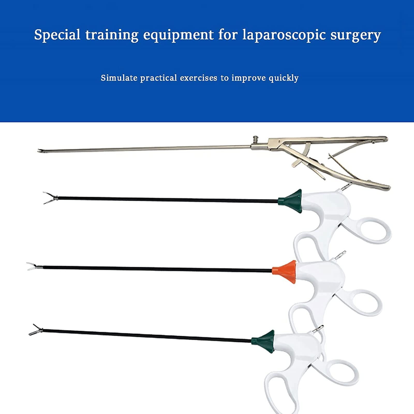 Kit scatola di addestramento simulato laparoscopica, scatola simulatore di addestramento laparoscopico, inclusa videocamera per endoscopio HD, 10 moduli di addestramento e 4 strumenti chirurgici