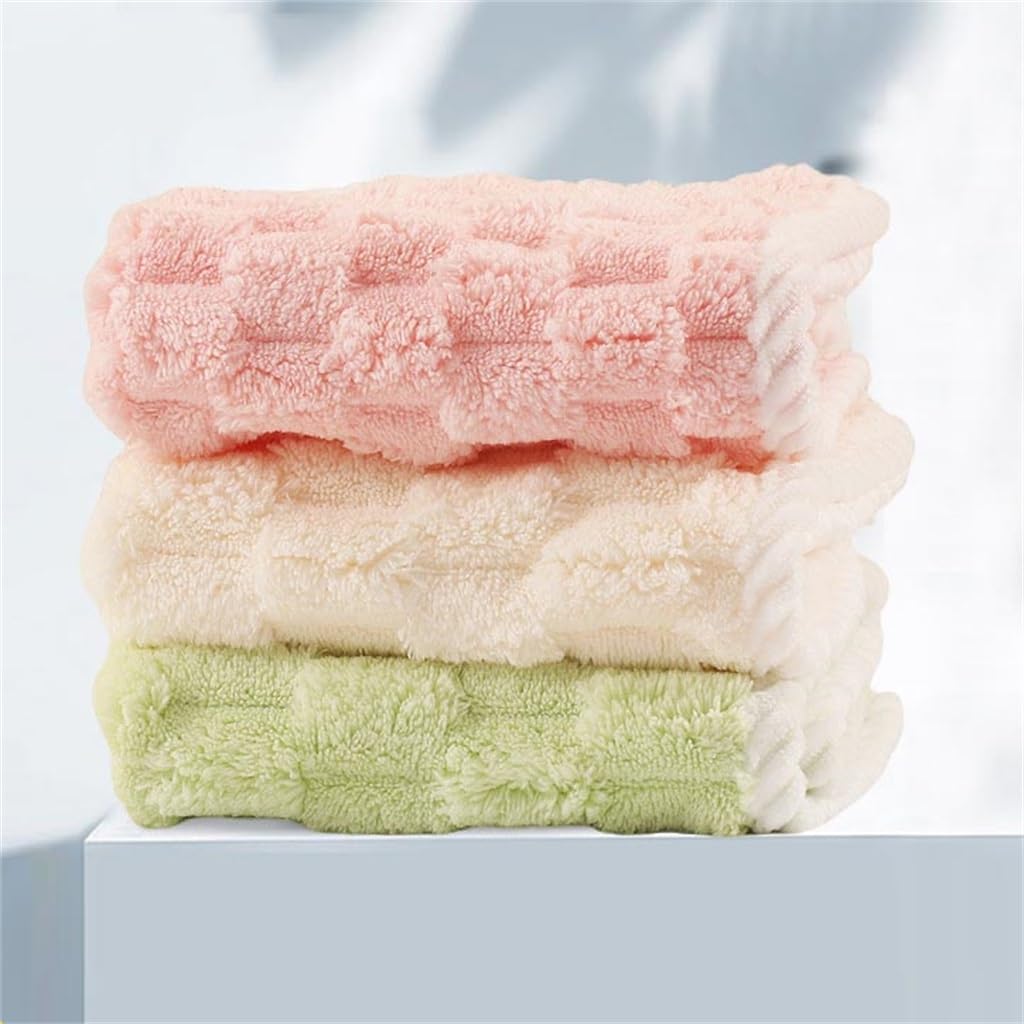 Coral Velvet Towel Cloud Grid Coral Velvet Towel Bath Towel Hand Towel Towel Coral Velvet