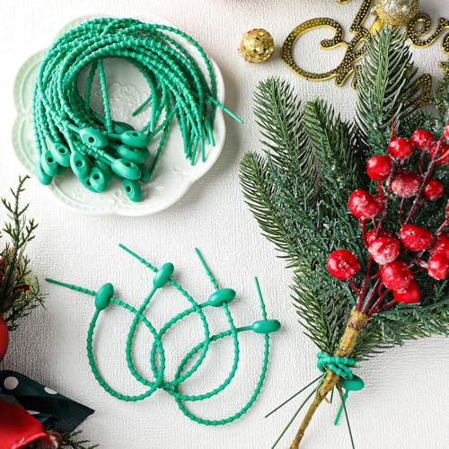 Attaches de guirlande de Noël sangle serpent silicone réutilisable pour artisanat - 7