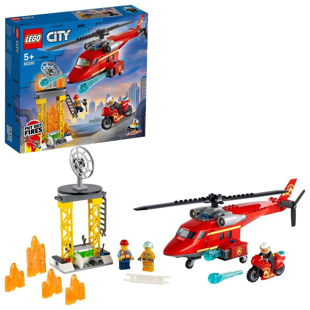 LEGOCity Fire Rescue Helicopter 60281 Building Kit (212 Pieces)