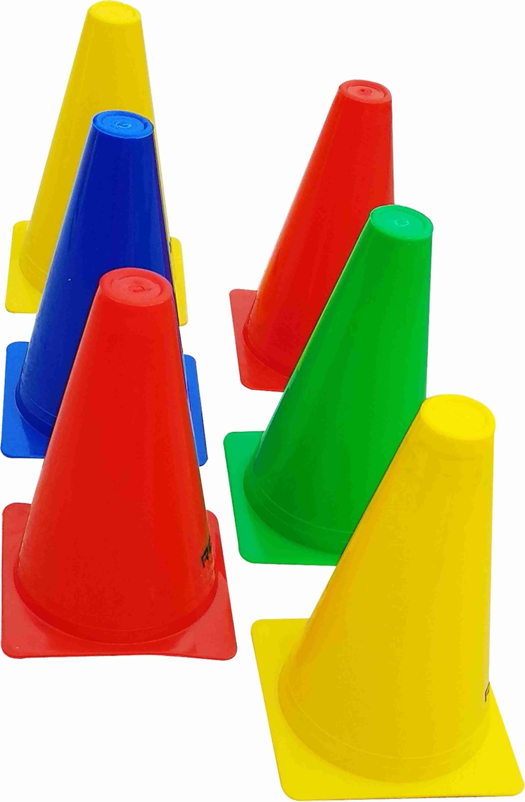 HYORTS® Training Cones, 6 inches(15.24 cm), Set of 24, Multi-Colour Sports Agility Markers for Football,Cricket Basketball and Many More-picture-15