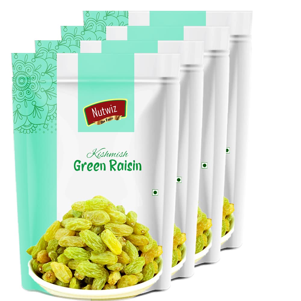Nutwiz Premium Raisins (Kandhari Raisins/Kishmish, 1000G), Fresh