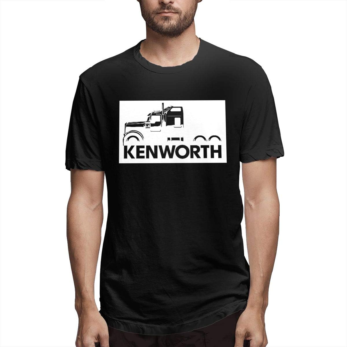 ZXL Kenworth W900 900 Semi Truck Classic Cotton Men's TShirts Short