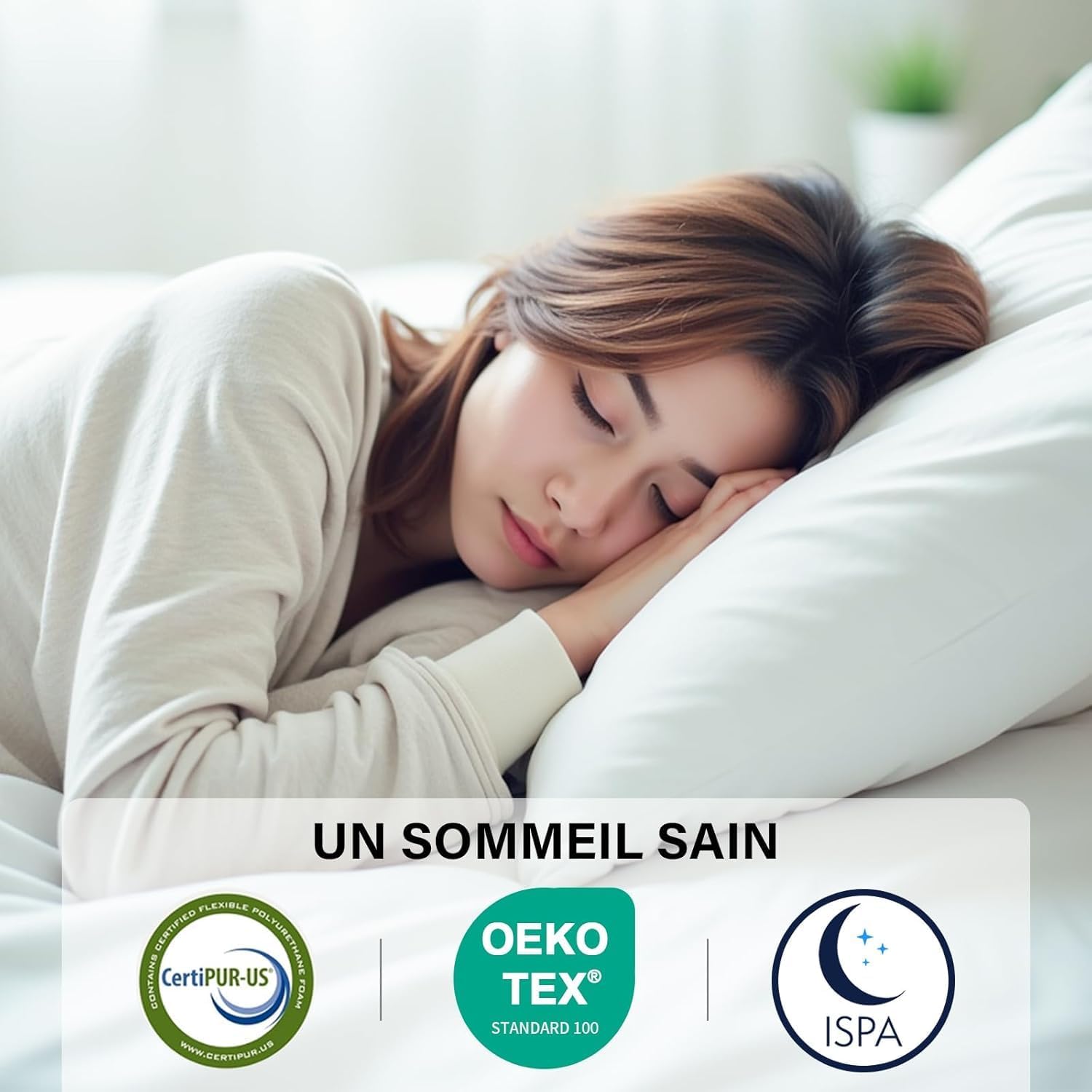 DEWINNER Matelas Ressorts Ensachés et Sommier 140x190 Ensemble | Matelas À Mémoire de Forme et Ressorts+Sommiers À Lattes avec 9 Pieds pour Adulte | 2x16 Lattes (140x190x25 cm)