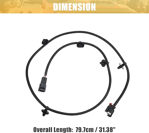 Miniatura 3 de X AUTOHAUX Reemplazo de arnés de cableado de luz para debajo del capó del automóvil 68090861AA para Dodge para Ram 2012-2017