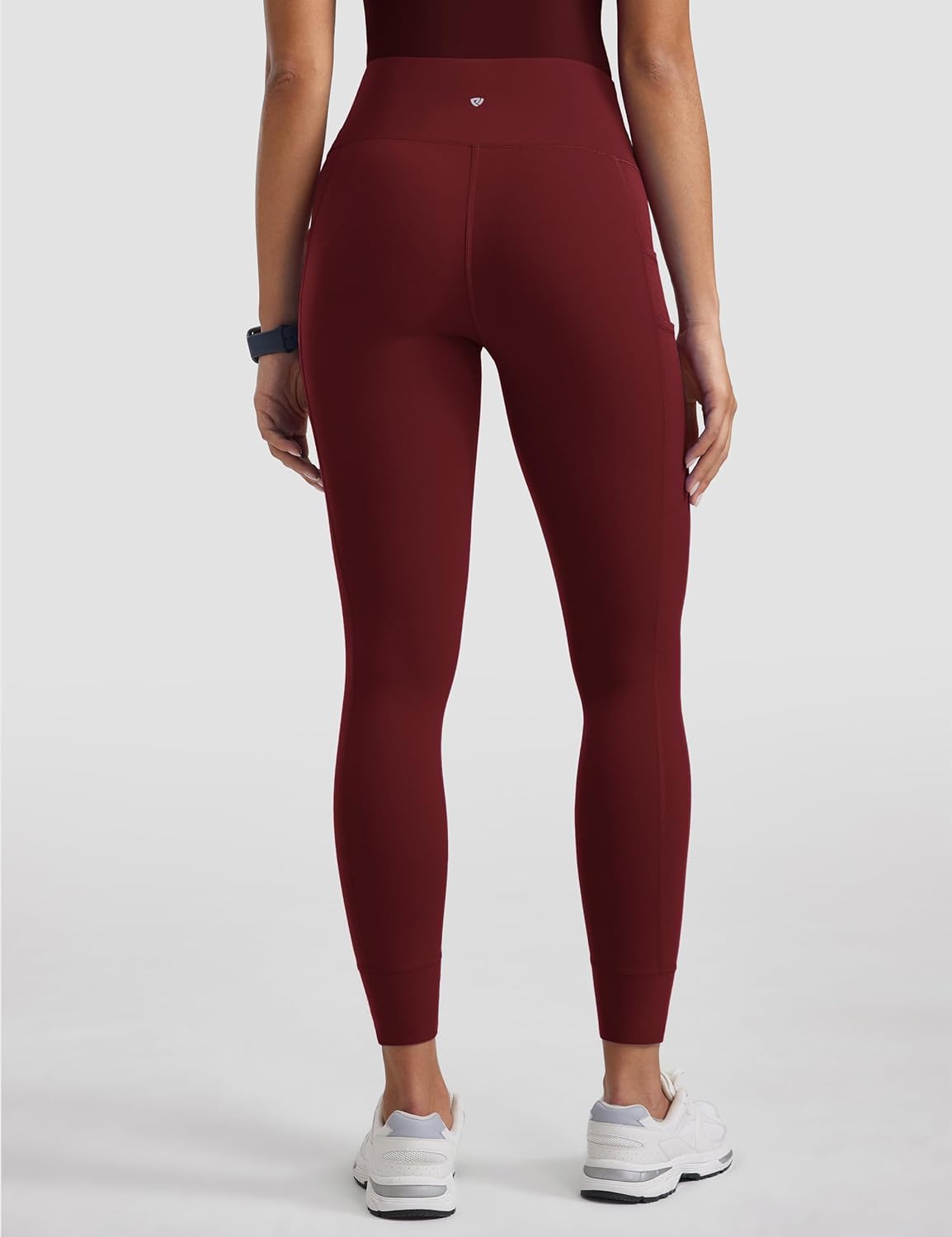 Womens High Waisted Scrub Leggings 25" - 5 Pockets Drawstring Yoga Scrub Pants Medical Bottoms Stretch Soft - Image 2