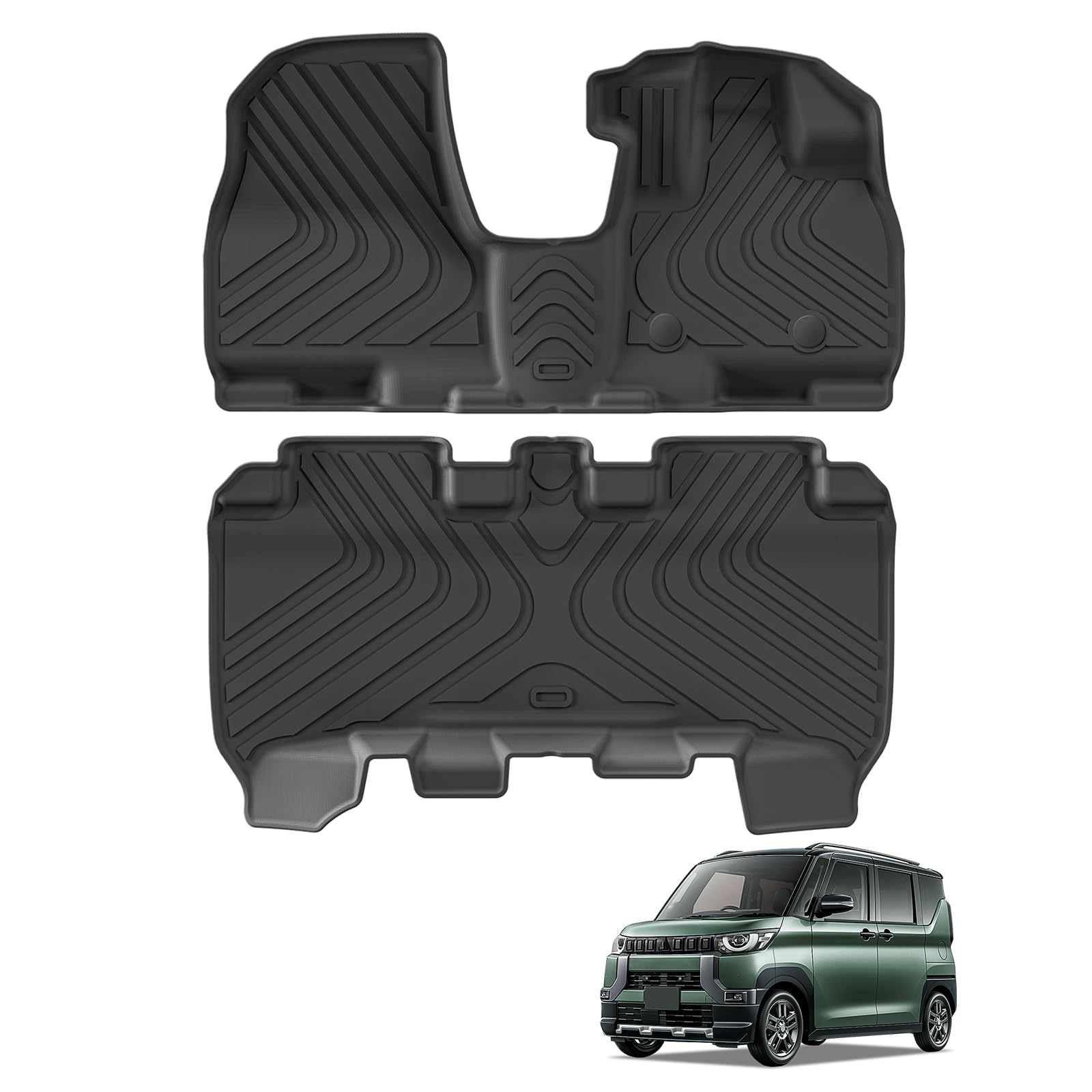 Amazon | 三菱 デリカミニ 専用 3D フロアマット カーペダルマット 