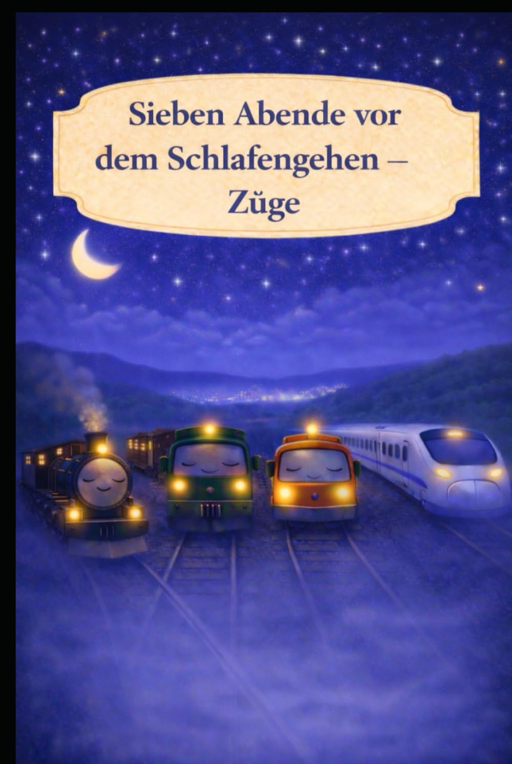 Sieben Abende vor dem Schlafengehen – Züge: Ein sanftes Einschlafbuch über Züge und ruhige Abende