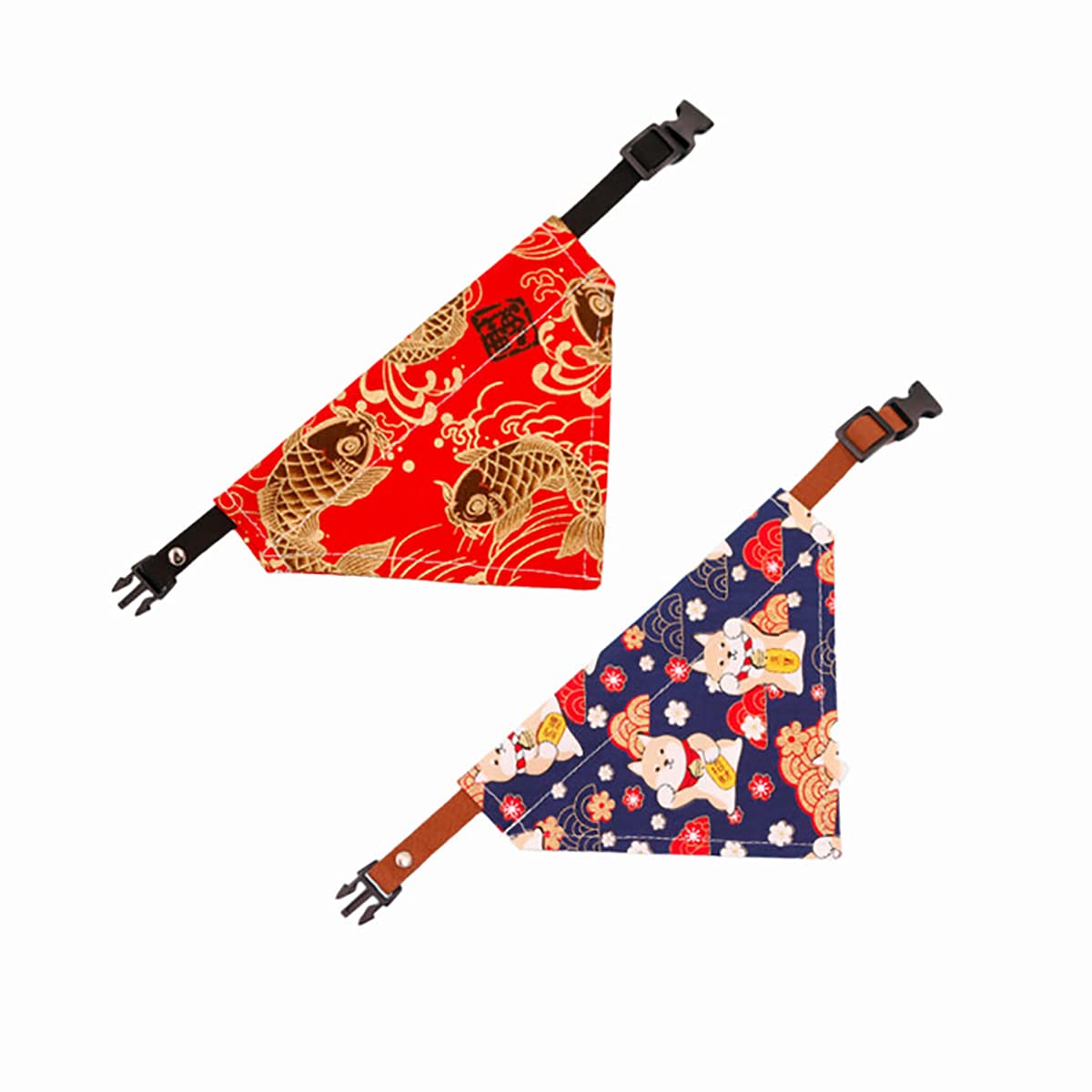 三角スタイ(和柄 赤) 三角スタイ(和柄 赤)