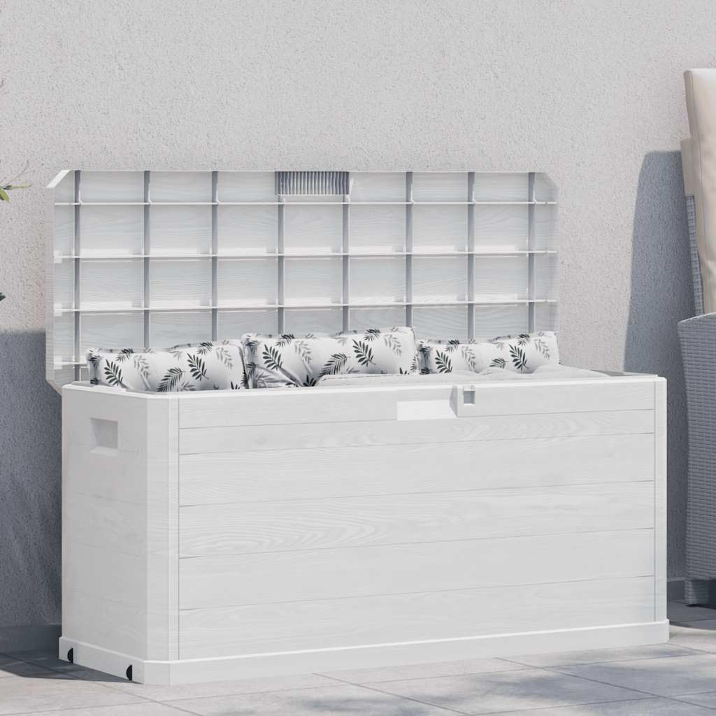 Garten Aufbewahrungsbox Outdoor Box Wasserdicht Gartenbox Auflagenbox, Kissenbox für Garten Balkon und kleine Flächen Hellgrau 280 L