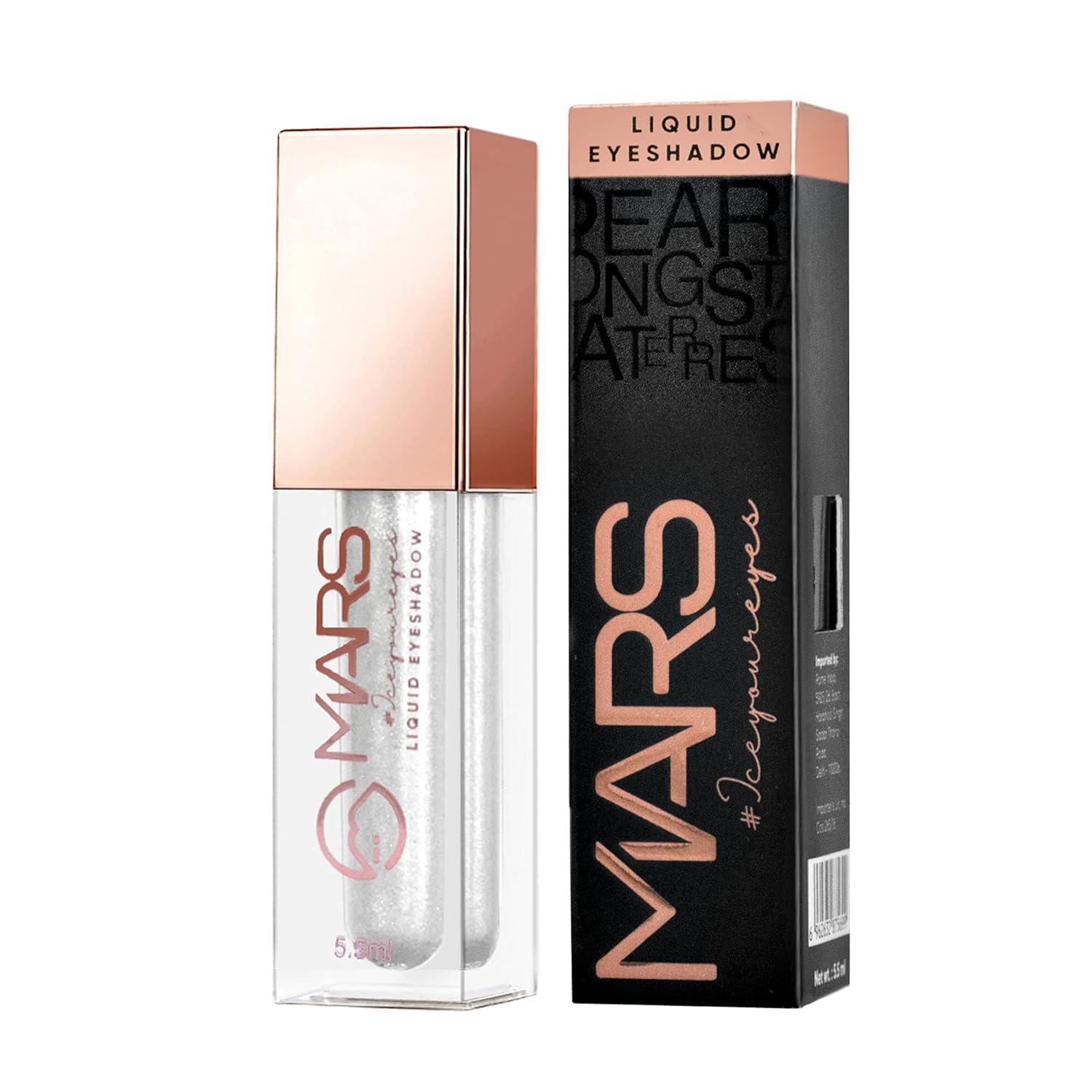 Ars Liquid Glitter Eyeshadow Metallic Finish For Eye Makeup For All Type Of Skin Waterproof, Highly Pigmented Es01 5.5Ml (Pack Of 1). (01 Moon Glow/Silver, Free Size)-image-8