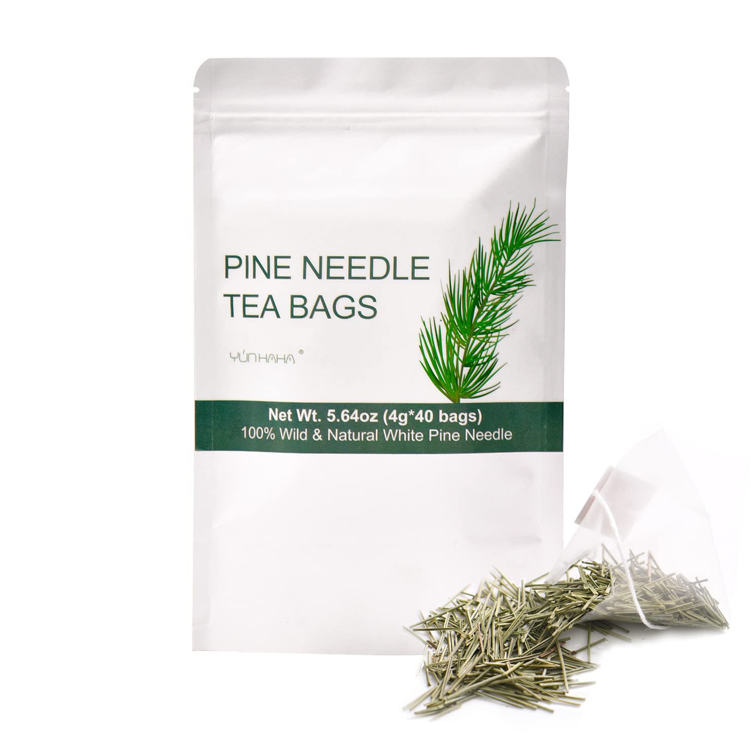 Wild Dried White Pine Needle Tea 40 bags, 4g/bag 100