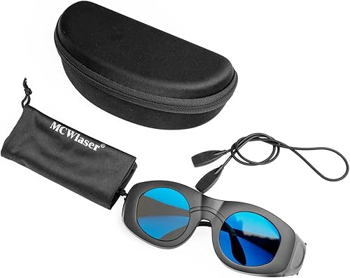 Miniatura 6 de MCWlaser Gafas de seguridad láser 600-1100nm OD6+, láser de picosegundo/luz fría/láser Yag/módulo láser infrarrojo protección ocular gafas láser
