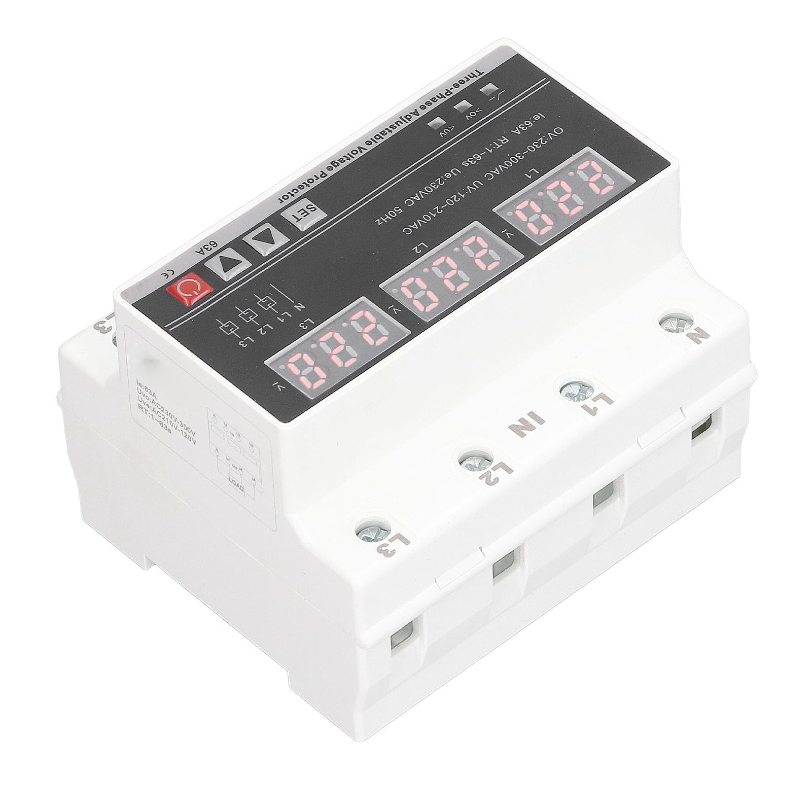 Cryfokt 3-fazowe Zabezpieczenie Napięciowe z funkcją Automatycznego Resetowania w Celu Ochrony Sprzętu w Ustawieniach AC 120–300 V