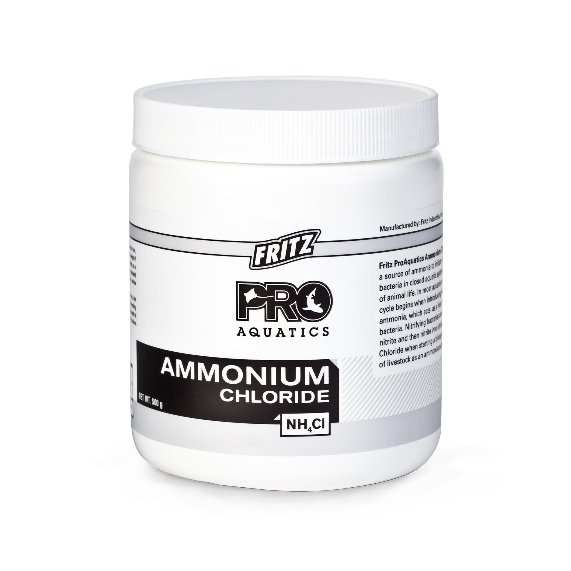 Fritz Pro Aquatics Ammonium Chloride - Ammonia Source for Fishless Cycling (500 g)