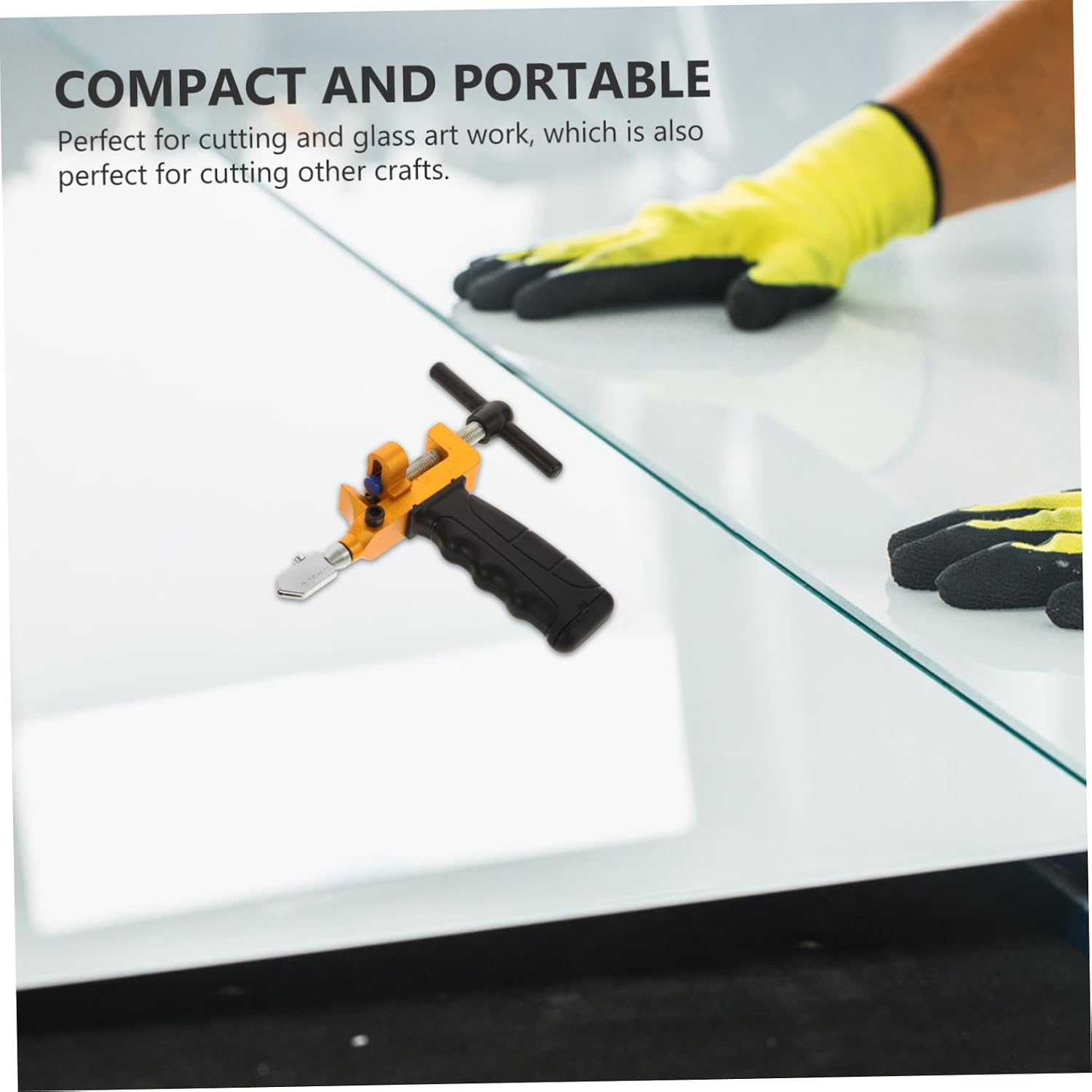 Hemobllo Metal Glass Tile Cutting Tool Easy Use Glass Cutter Ergonomic Handle Stained Supplies Diy Cutting Tool Kit