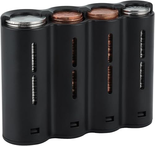 eing Soporte para monedas, organizador portátil de cambio de monedas, soporte universal para monedas para automóvil, carteras, bolsillos