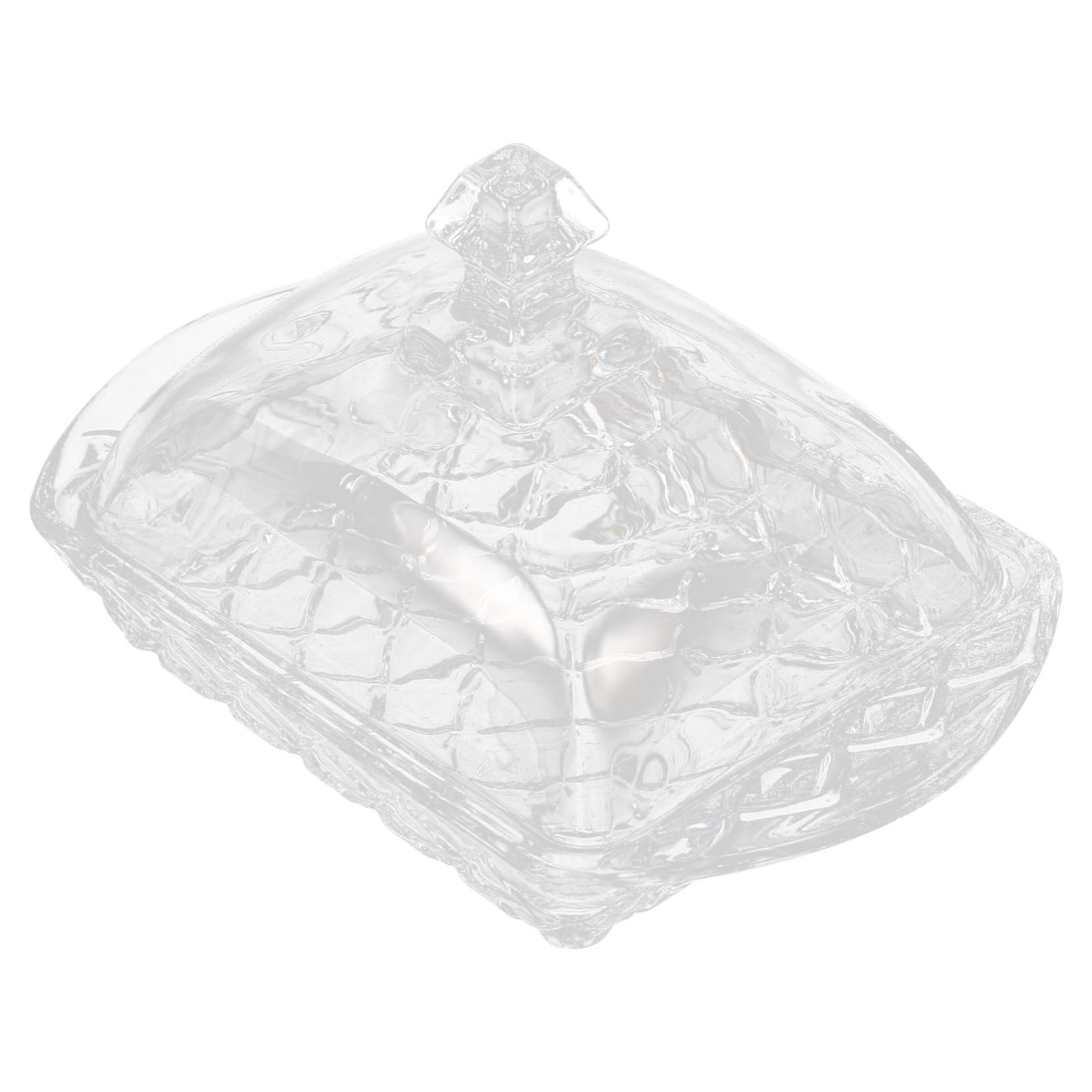 OUNONA 1 Set Butter Storage Holder with Glass Lid Elegant Kitchen Cheese Box for Fresh Butter Desserts and More for Organized Food Storage