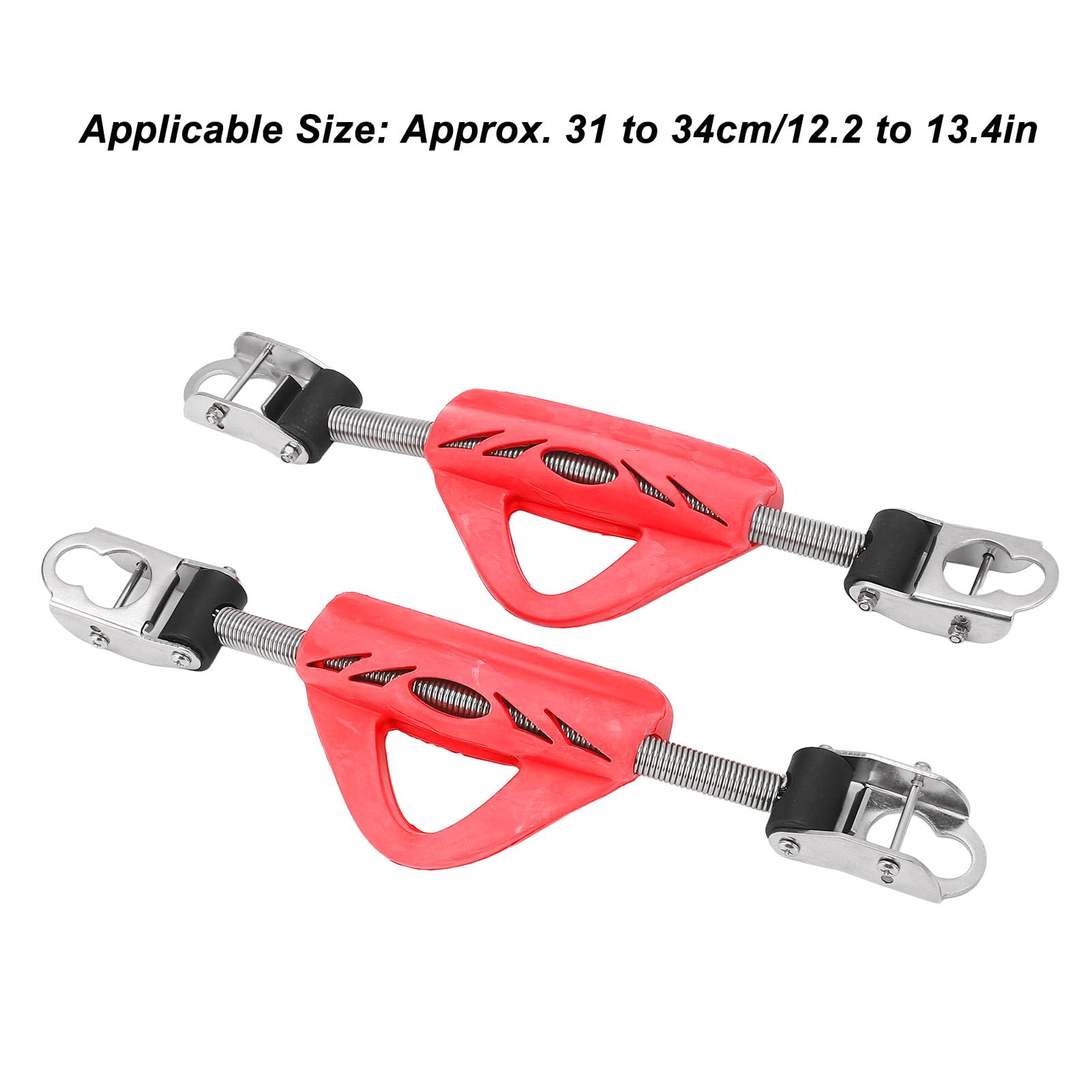 Yuecoom 2PCS Diving Fin Spring Strap,Scuba Diving Spring Fin Strap,Diving Fin Spring Heel Strap,Diving Fin Spring Strap Assembly with Buckles for Jet Fin for Most Open Heel Fins(Red)