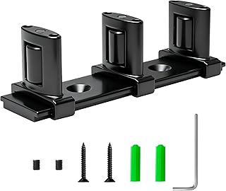 Siding Closet Door Floor Guide,3-Roller Adjustable Double Bypass Door Guide Upgrade Kit, Black Sliding Door Guides Floor Mount for Double Bypass Door(1 Pack)