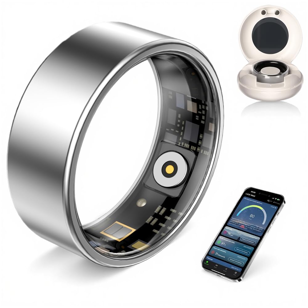 Locker.Ink | 16 AI Wearable Smart Rings Perfect for Valentine's Day 2026 UouNeaCo AI Smart Ring (Silver, 10)