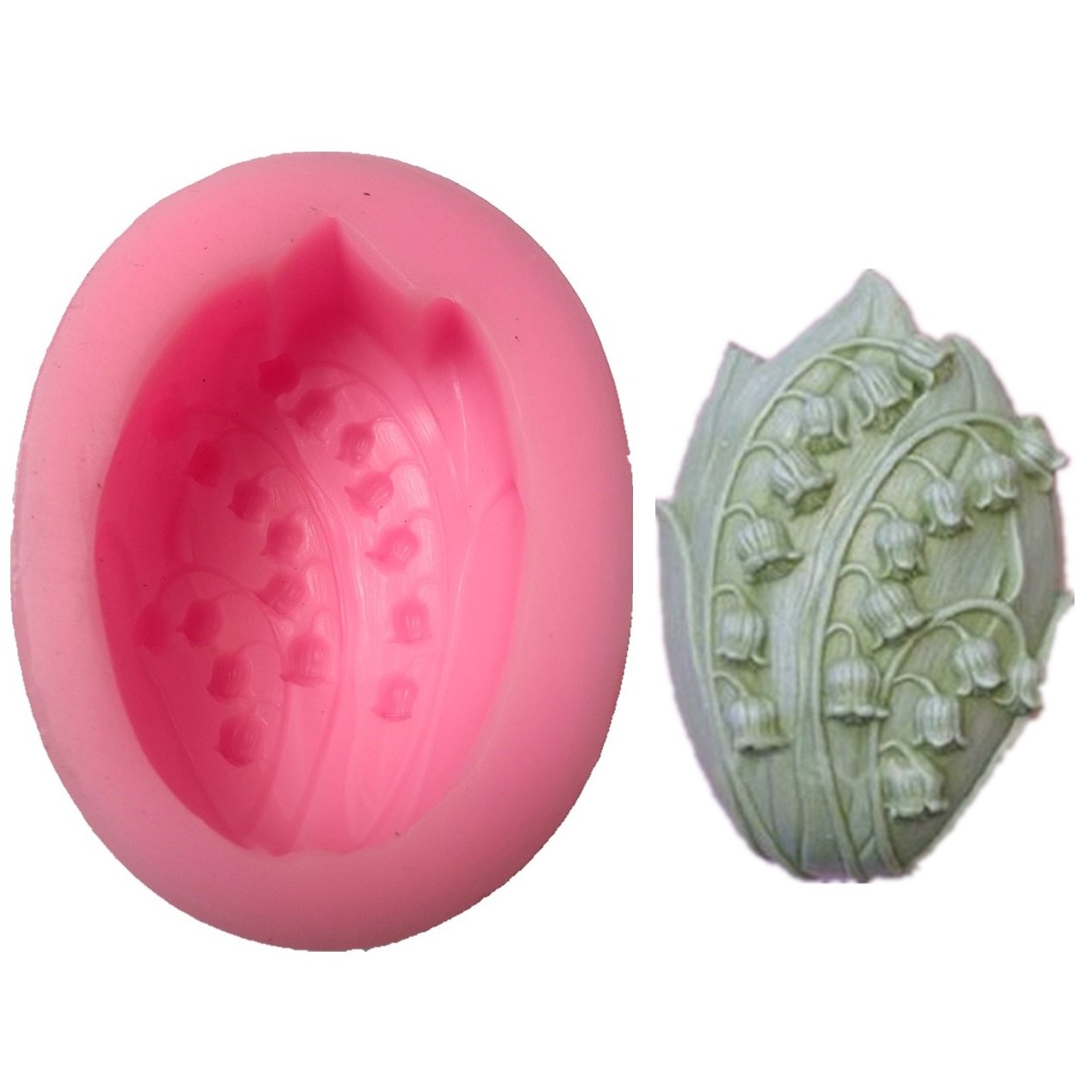 Allforhome Valley Lily Flower 3D Silicone Craft Art Resin Polymer Clay Mold Soap DIY Moulds Handmade soap Molds Candle Silicone Soap Making Molds