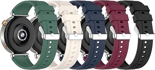 BabyValley Bandas compatibles con Huawei Watch GT 4 de 1.614 pulgadas (1.614 in), correas de silicona ajustables compatibles con Huawei Watch GT 4
