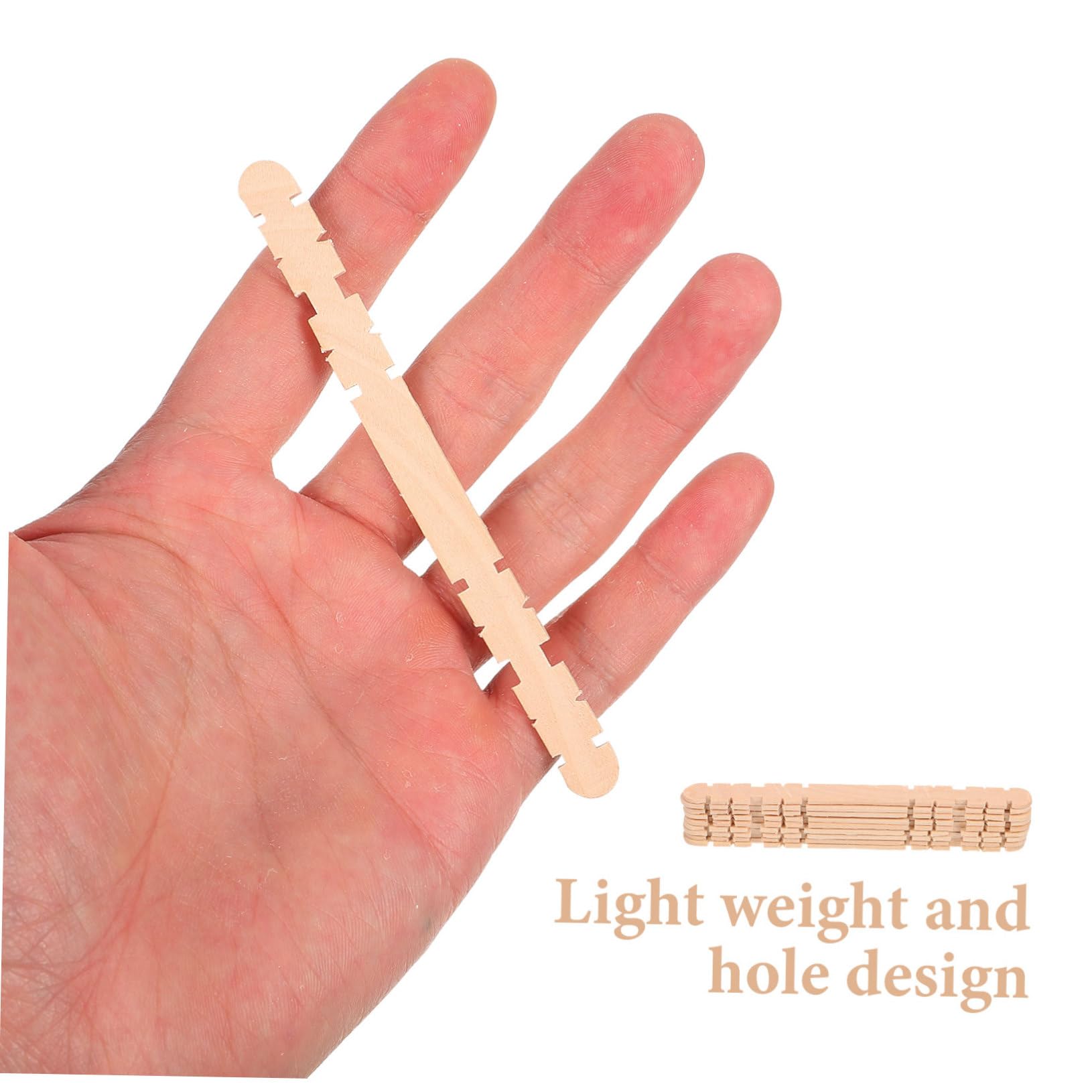 Lurrose 5stücke Handgefertigte Holzleisten Kreative Bastelmaterialien Aus Hochwertigem Holz Für Modelle Dekorationen Und Handarbeiten Für Feste Und Anlässe