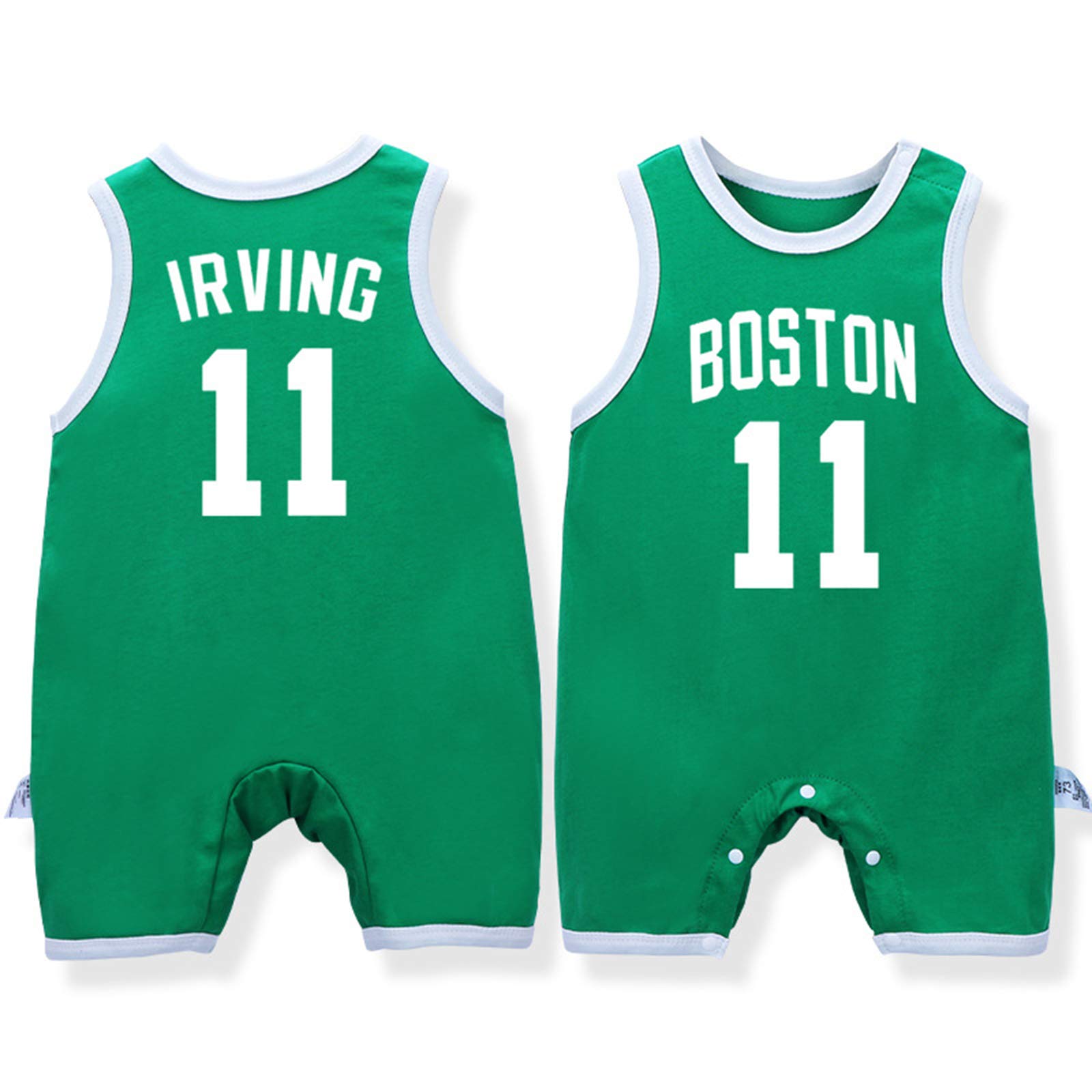 Baby basketball uniform, sleeveless vest, 0-15 months cotton James Lakers jumpsuit