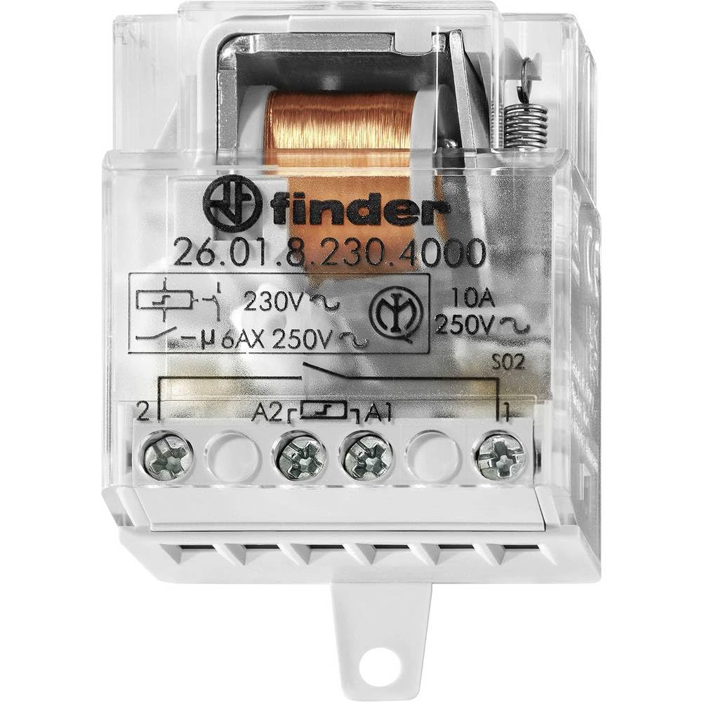 Finder Télérupteur encastré 26.01.8.012.4000 1 NO 12 V/AC 10 A 2500 VA 1 pièce