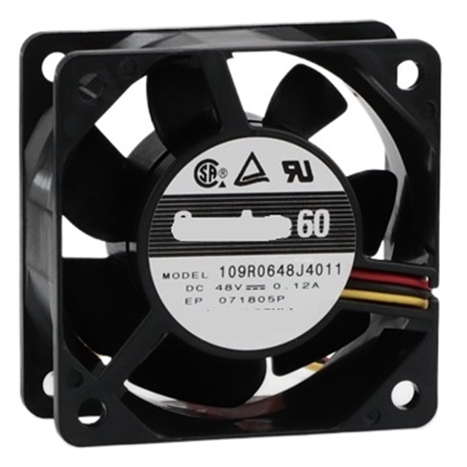 ZBWZXBDJ 109R0648J4011 48VDC FAN 60X60X25mm 5.76W 3wire 7600RPM