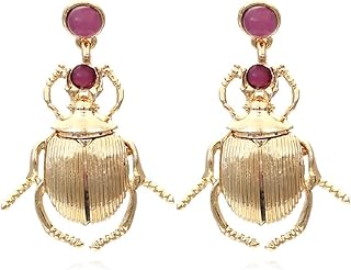 Beetle Earrings for Women, Cute Insect Beetle Earrings for Girls, Scarab Beetle Dangle Earrings Hypoallergenic, Ladybug Drop Earrings, Beetle Bug Earrings Studs, Insect Scarab Jewelry Gifts Funny Earrings