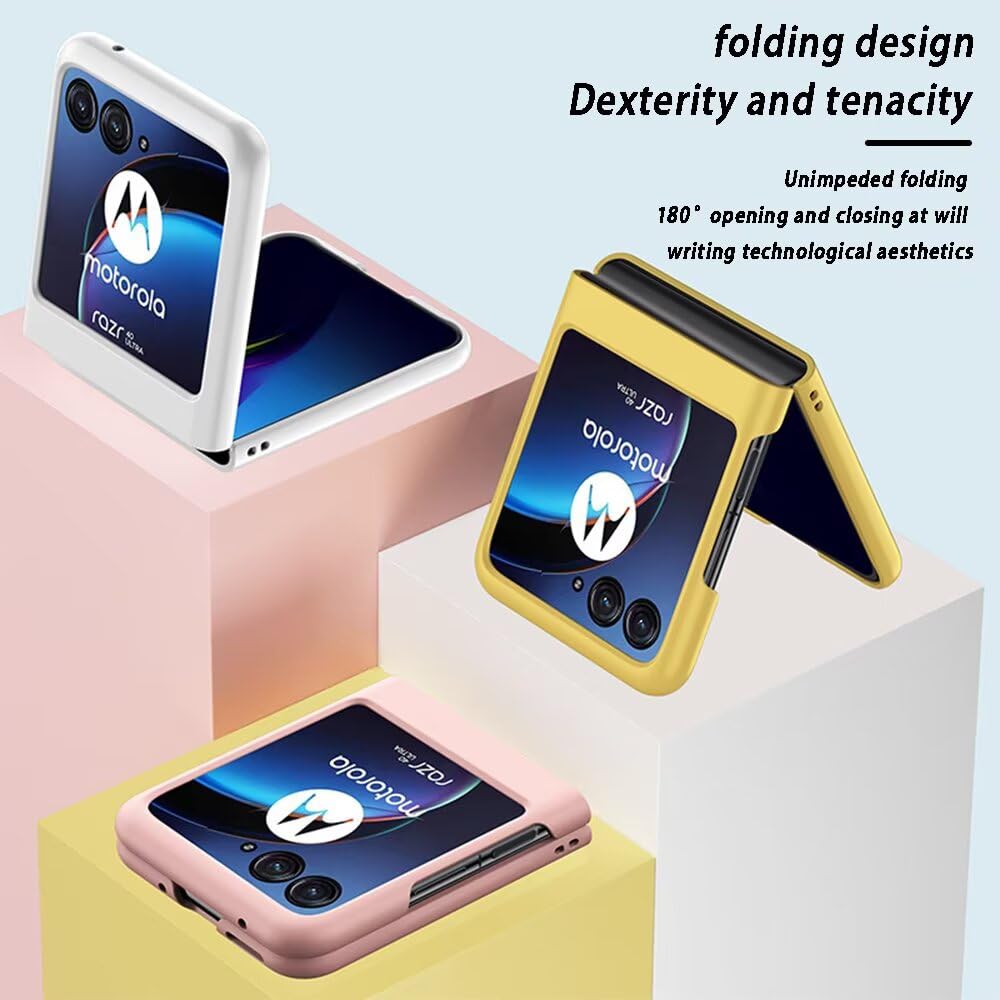 RankOne Hoes Voor Motorola Moto Razr 50 Ultra – Met Ringstandaard En Schuifcamerabescherming (zwart)