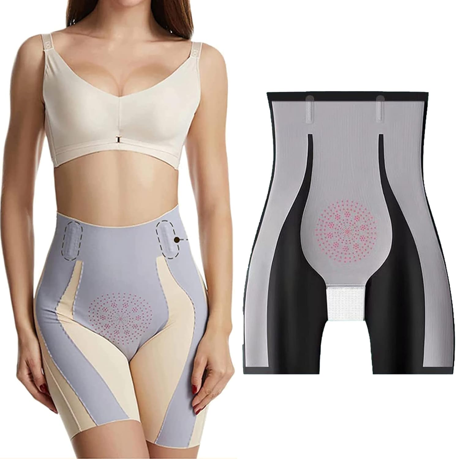 Elashape High Waisted Tummy Control Pants, Fiber Restoration Shaper