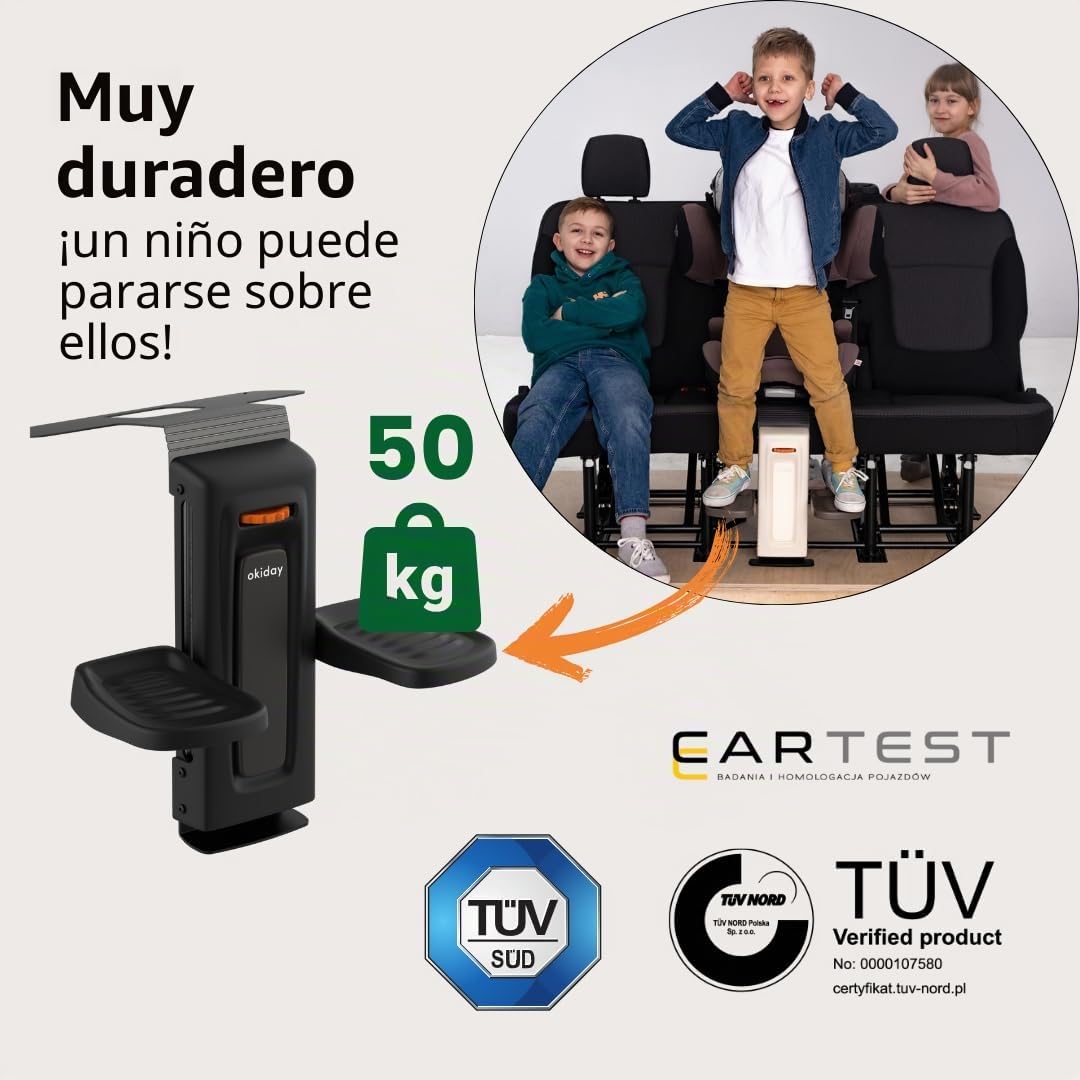 Reposapiés para asientos de coche beige para asientos de coche de 15 a 36 kg