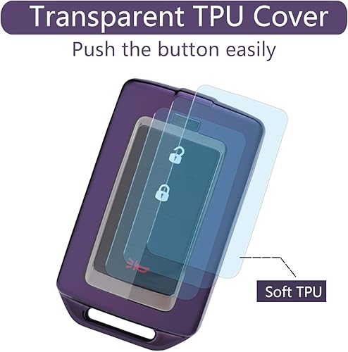 Miniatura 3 de Protector de TPU suave para llavero de automóvil compatible con Jeep Grand Cherokee L Grand Wagoneer 3456 botones 2023 2022 2021