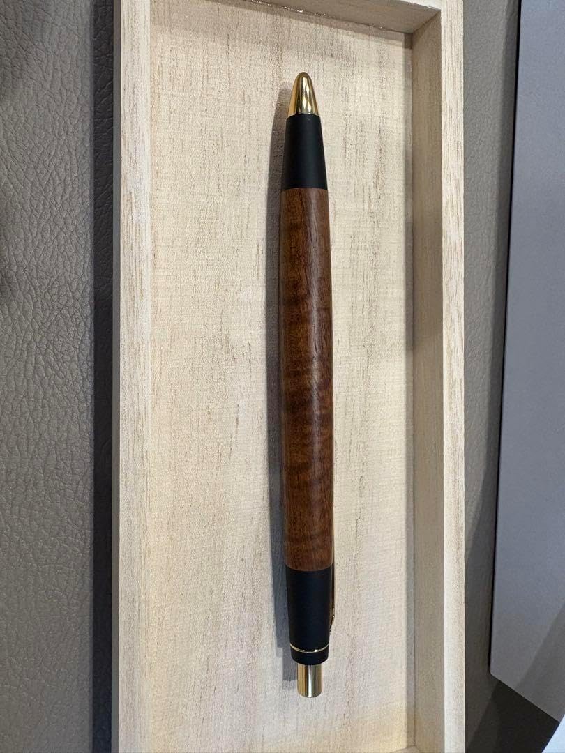 野原工芸MP ハワイアンコアカーリー斑紋孔雀色金具本店限定固定式口金①