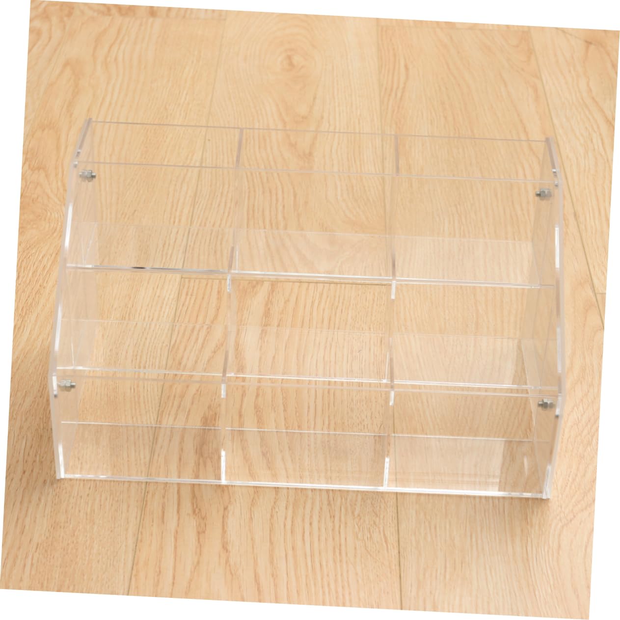 Healeved 3étage Organisateur De Pinceaux Transparent Avec Compartiments Pour Maquillage Cosmétiques Poudre Blush Surligneur Et Autres Petits Objets