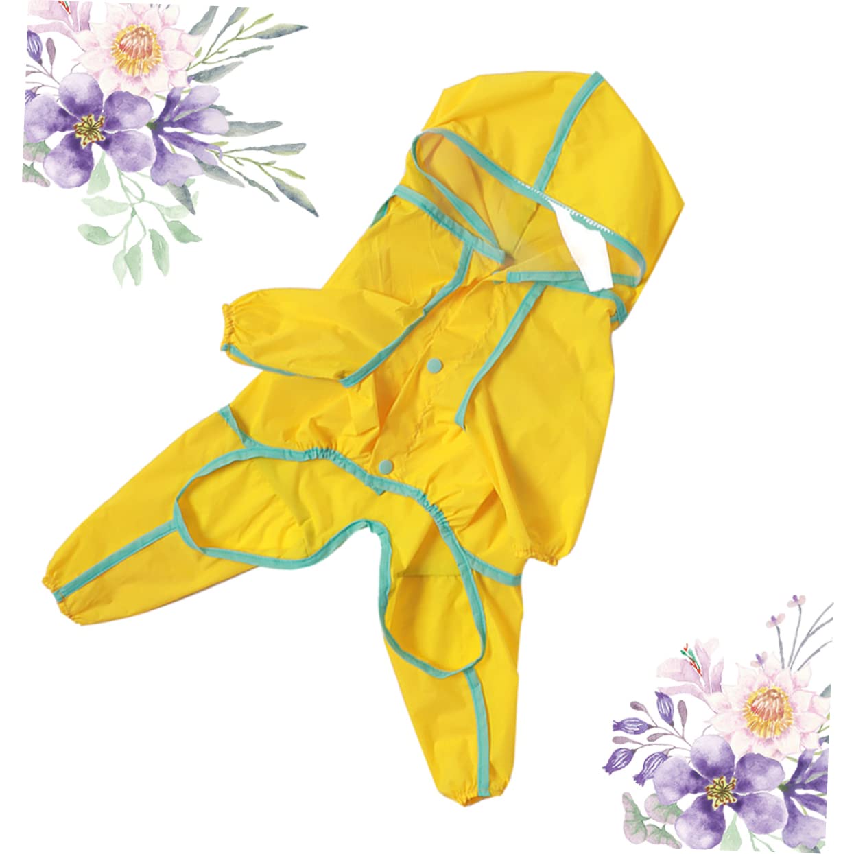 3 Pièces imperméable pour Chien Dog Coat Manteaux pour Chiens Dog Clothes Poncho Pluie imperméable Mode vêtements de Pluie Petits et Moyens Chiens Chiot Buse de Graisse Nylon