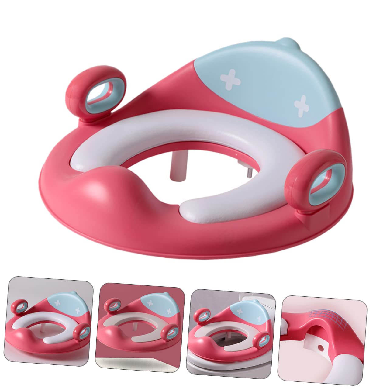 Asiento de Entrenamiento Antideslizante para Inodoro Reductor Wc para Manijas Adaptador de Baño y Cómodo para Entrenamiento de Orinal para Aprendizaje