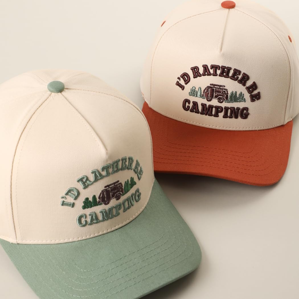 MIRMARU 3D Embroidered Trucker Hat – 5 Panel Cotton Baseball Cap with Fun Text Designs – Adjustable for Men and Women
