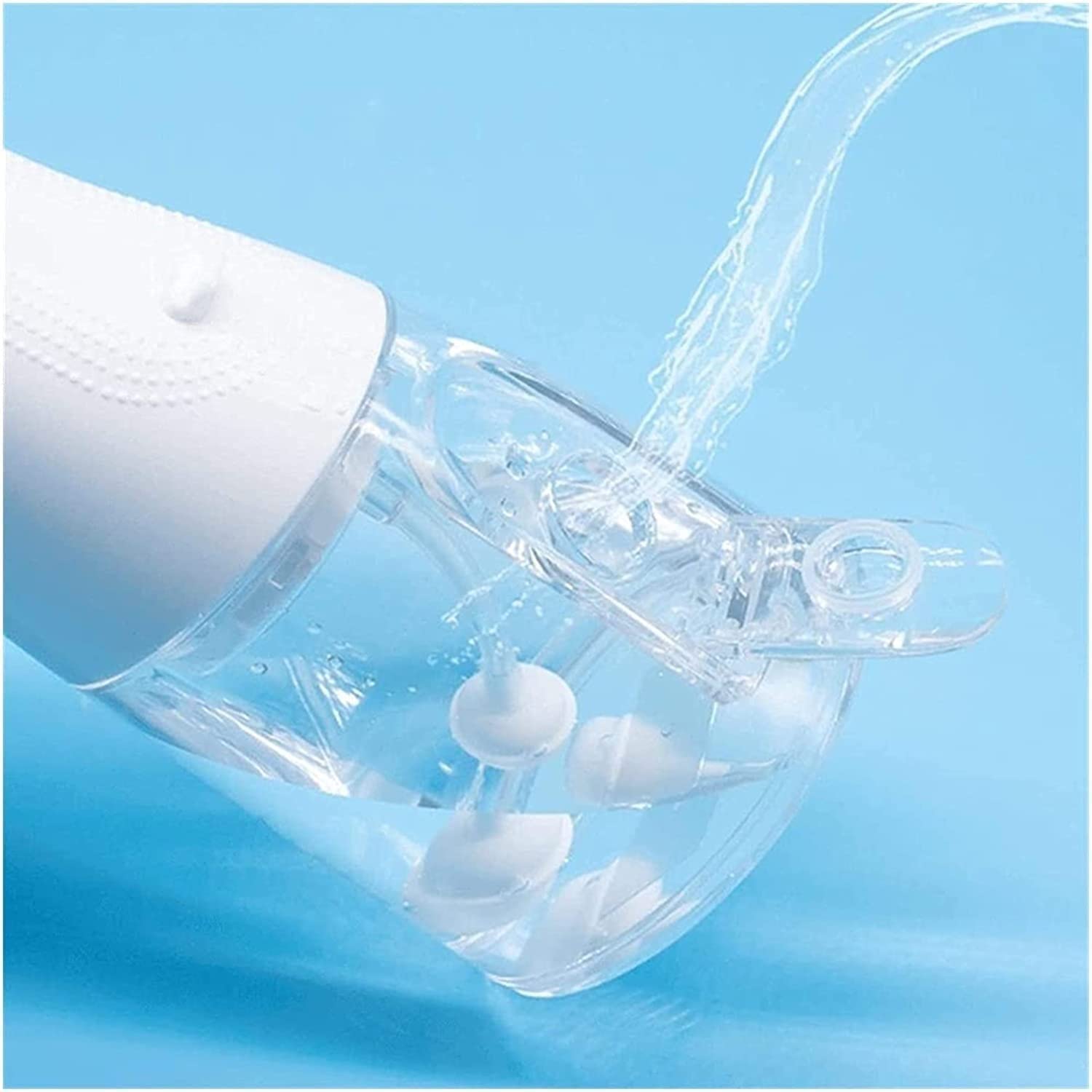 GeRRiT Limpiador de Dientes de Agua Elige los Dientes de los Dientes,USB Cargando el irrigador Dental con el Modo 4 boquillas, Agua Dental de Agua Impermeable inalámbrica, Elimina la Herramienta de l